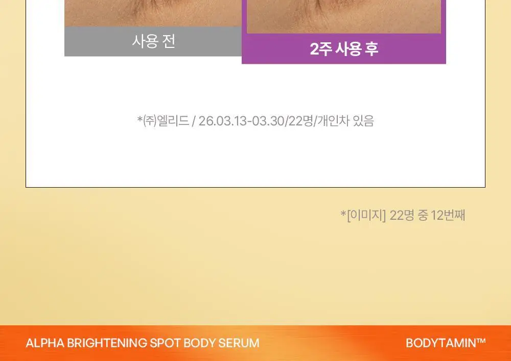 [NEW] 비욘드 바디타민 알파 브라이트닝 스팟 바디 세럼 80ml 상세페이지 25